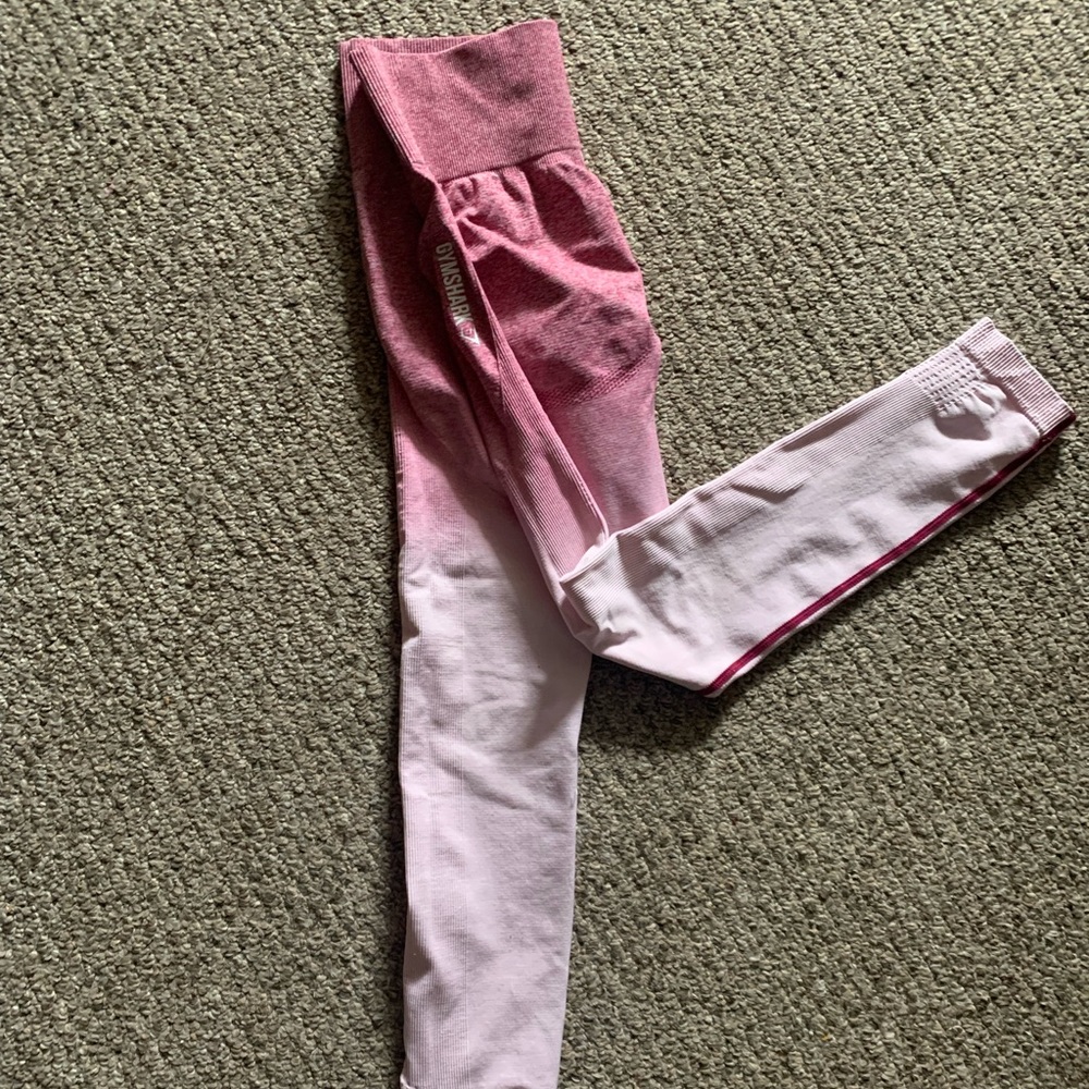 Gymshark pink ombré leggings XS